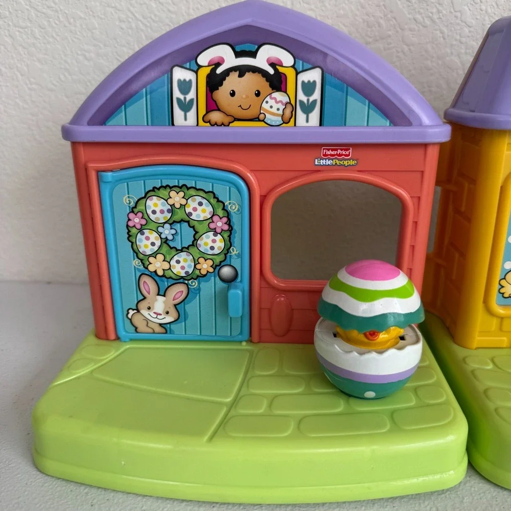 Fisher Price Little People Easter House P8224 2009 Bunny Egg Playset Rare